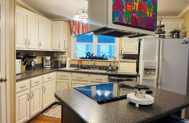 This beautiful 3-bedroom 2-bathroom Riverfront home is a great place to unwind.