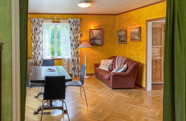 This inviting vacation home welcomes you close to Lake Borensee.