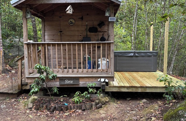 Tiny Cabin with Private Hot Tub on 100 Acres Kayaks, Canoes & Paddleboards