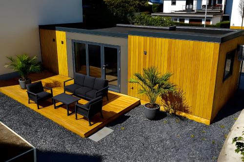 Tiny house with large terrace near old town