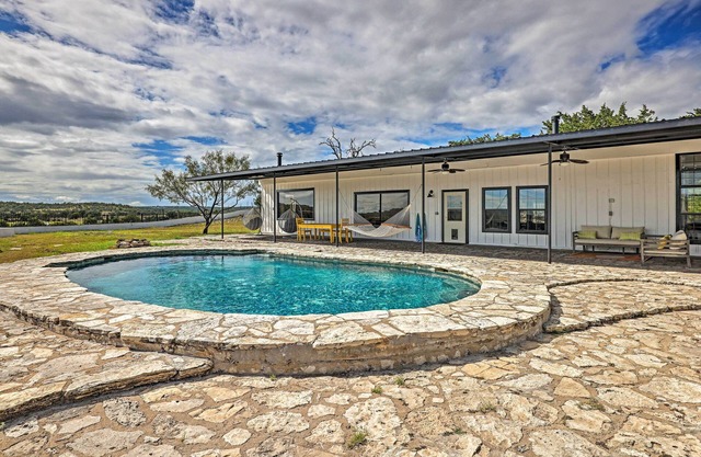 Trendy Fredericksburg Pad w/Pool & Valley Views!