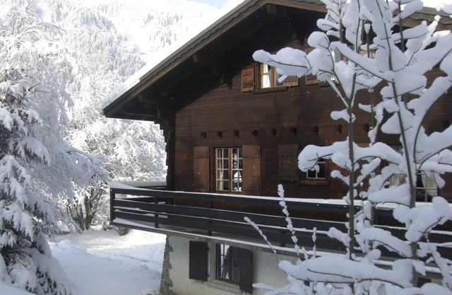 typical land-wood chalet in Les Contamines Montjoie -Mont-Blanc country