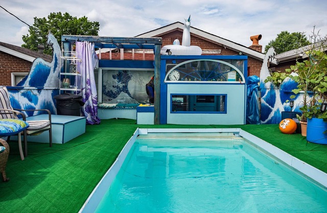 Unique Home w/Private Pool, Fenced Yard, Projector & 1920's Style Speakeasy!