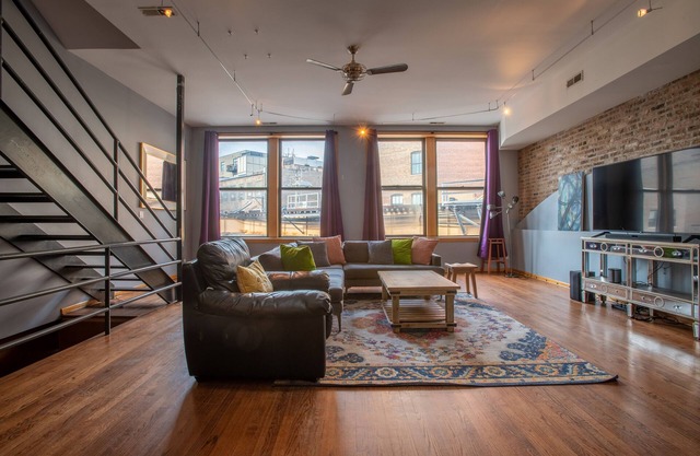 Uniquely Spacious Two-Story Loft in Wicker Park