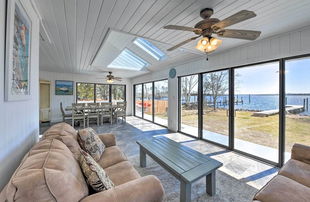 Updated Waterfront Escape w/Dock & Fire Pit