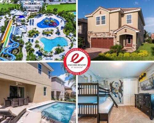 Vibrant Home Near Disney With Private Pool, Themed Rooms And Waterpark & Resort Access At Encore Resorts Reunion - 401No