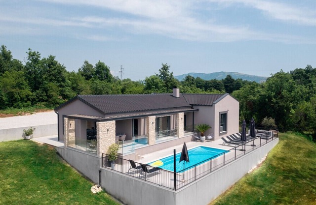 Villa AntheaPaola near Labin - Rabac for 8 people with heated private pool and children playground