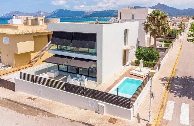 Villa "Atzur" with Ocean View, Private Garden, Pool, Wi-Fi and Air-Conditioning