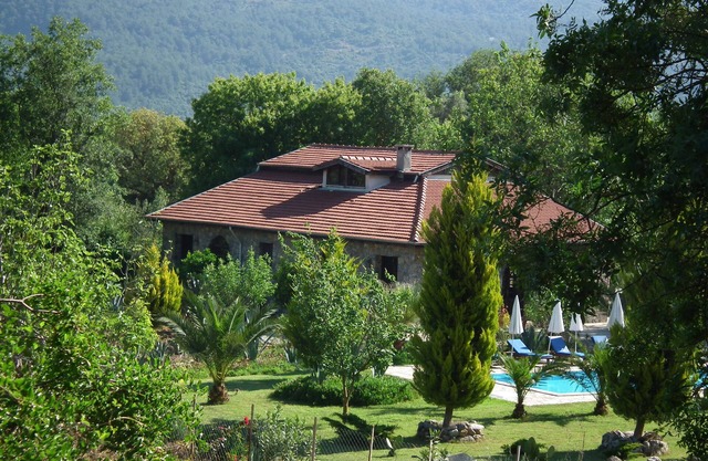 Villa Eden is a historical vacation with private pool and garden in Kayaköy