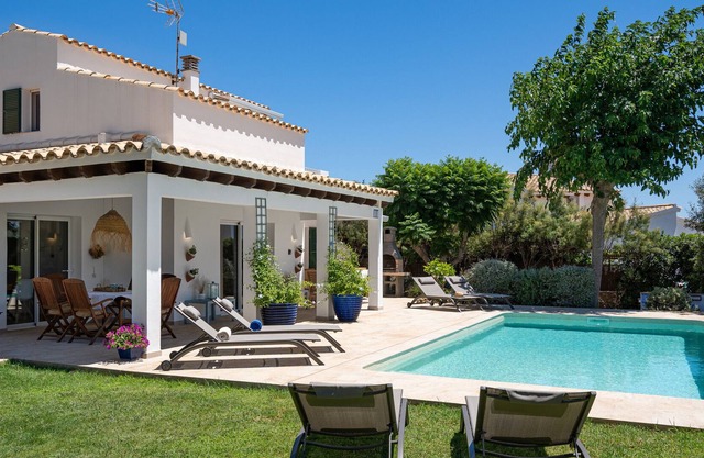 Villa El Olivo Menorca with Sea View, Wi-Fi, Pool, Garden & Terraces; Parking Available