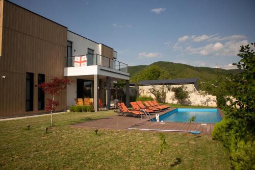 Villa near Saguramo with a pool