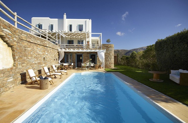 Villa Phivi with private pool in Andros Greece -The best vacations