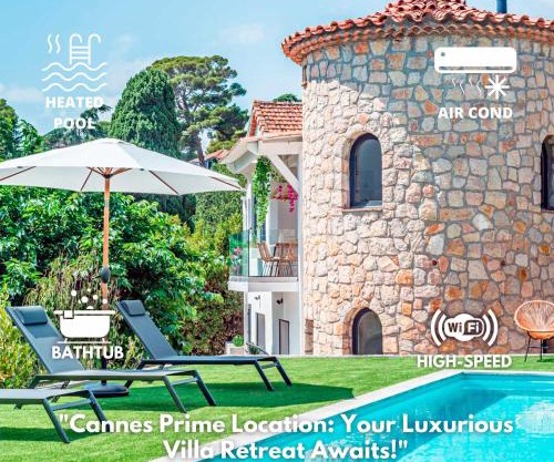 Villa Quartier Oxford garden & pool in Cannes AC
