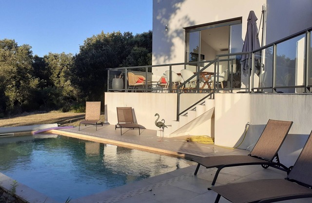 Villa Rossa, Contemporary Heated pool
