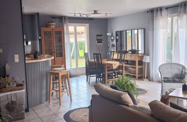 Villa T3 Ares on wooded plot 500 m2 close to Bassin d'Arcachon beach (2km)