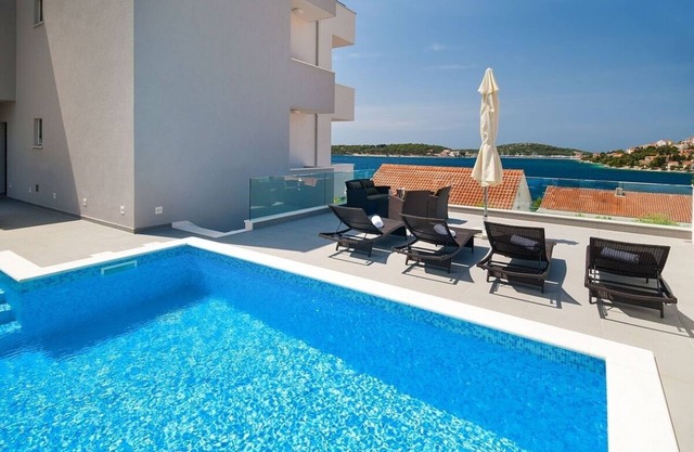 Villa with Private Pool and Breathtaking Views to the Sea and Rogoznica !