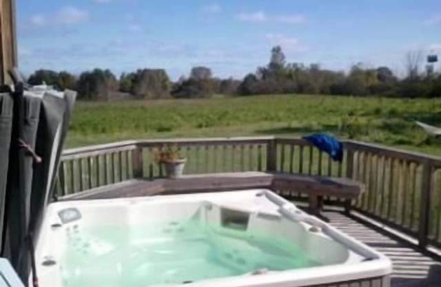 Walk to Big House, hot tub after the game!
