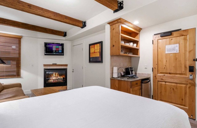 Walk to Dining & Shops | Fireplace | Pool & Hot Tub Included