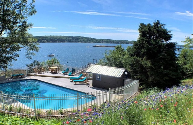 Waterfront Cabin with Inground Pool, Dock, Tennis