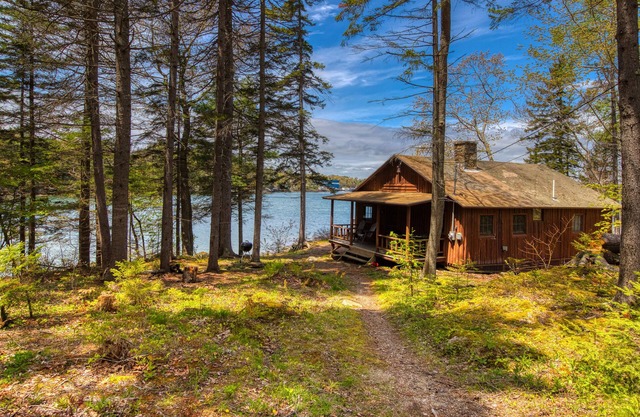Waterfront cabin with ocean view & private dock