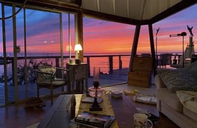Waterfront, private beach on the Great South Bay with fantastic sunset views