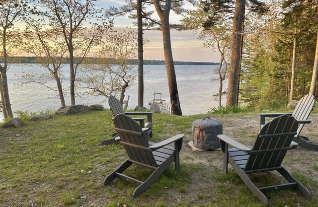 Waterfront Round Pond Home, Private Dock