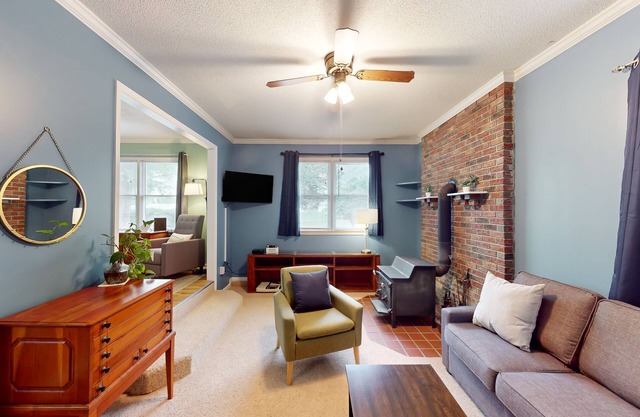 Well-located home in town with sunrise views, deck & great backyard