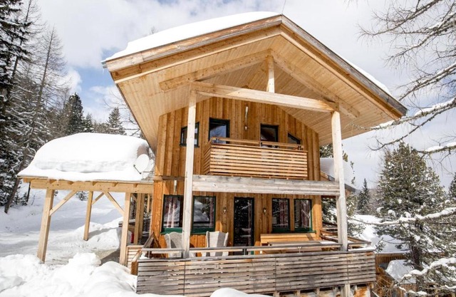 Wooden chalet with infrared sauna