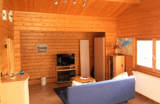 Wooden house on the lake, Germany