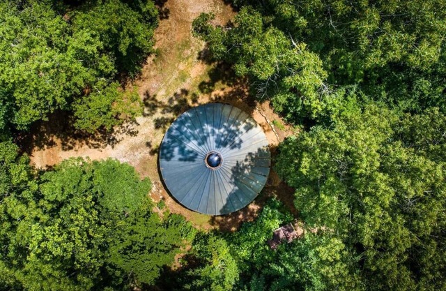 Wooden Yurt at Kaluna Farm Retreat
