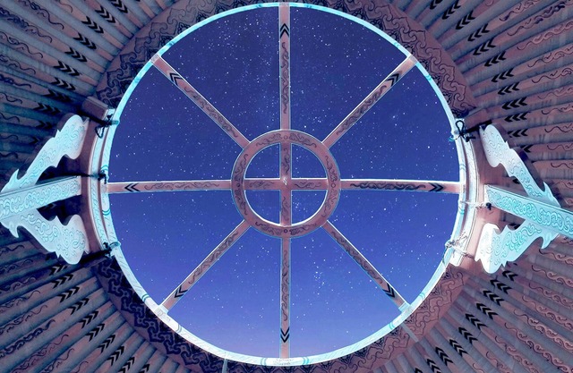 Yurt under the stars