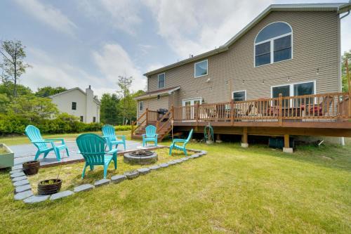 Long Pond House | 1 Mi to Lakes Family Pocono Home with Fire Pits!