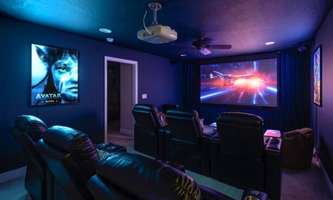 Sun Bay South Villa | #1 Rated Mansion · Heated Saltwater Pool/Spa, Theater, Peloton Gym, Game Room