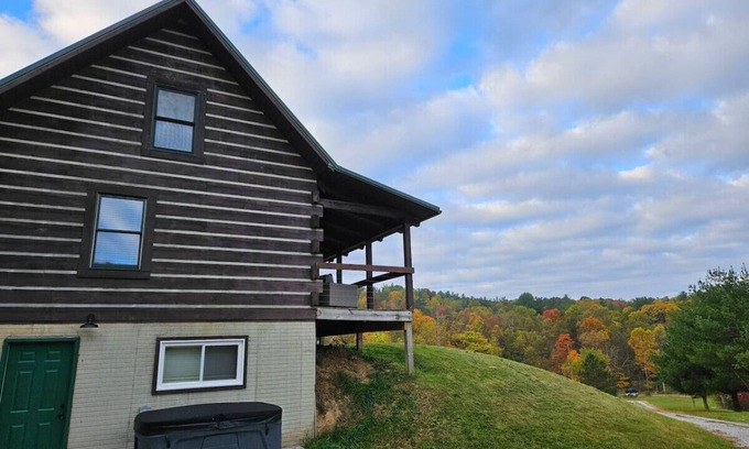 Logan Cabin | 10 miles-Lake Logan, Pet friendly, hottub, firepit
