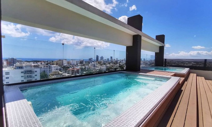 Santo Domingo House | 1br Luxury Condo Jacuzzi,gym Mountains View Ph04