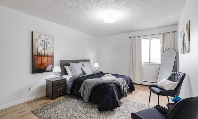 Fort McMurray Apartment | 1BR w/ Balcony | Newly Renovated | Downtown