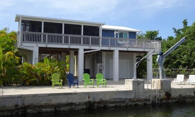 Port Pine Heights House | 2 Bedroom/2 Bath Canal Home in Big Pine - Great Boating Access!