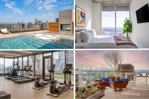 Rainey Street Historic District House | 2 Condos w DT Austin Views High Rise w Rooftop Pool Gym Luxe Amenities