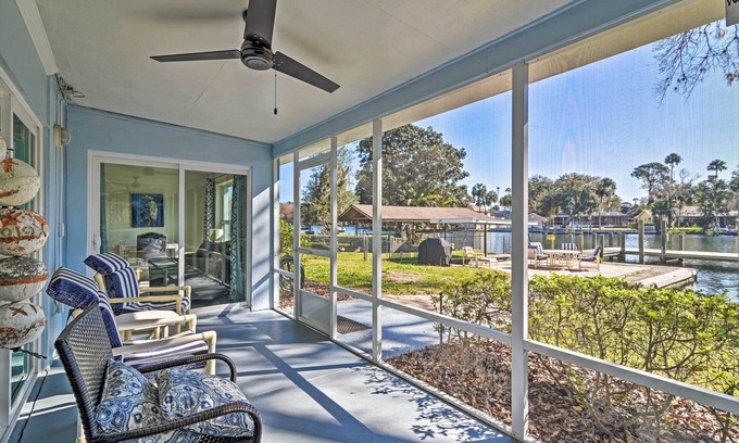 Homosassa House | 2 Mi to Homosassa Springs: Riverfront Home w/Dock