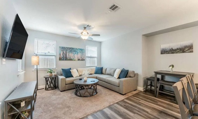 Lewisville House | 2-Story Home w/Private Office + Near Lake