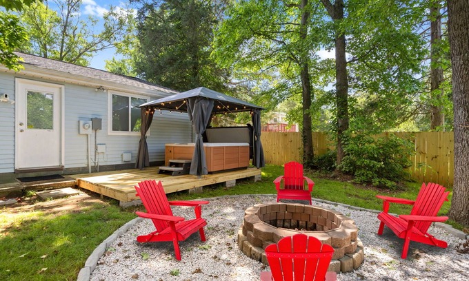 Charlotte House | 2B HotTub Oasis Close to Airport