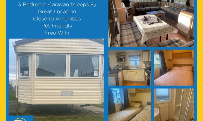 Porthcawl House | 3 Bedroom Caravan - Maples 126, Trecco Bay
