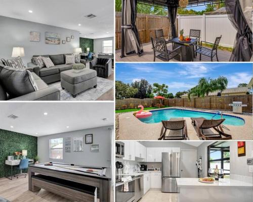 Dunedin House | 3BR Oasis Sleeps 11 Heated Pool Ping Pong!