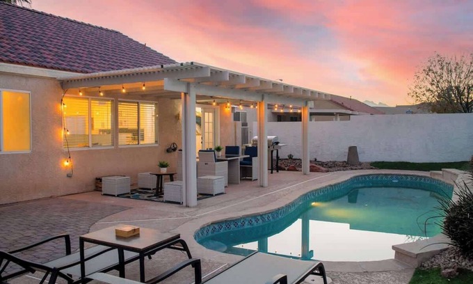 North Las Vegas House | 4BR Vegas Home+Pool with a Chic Modern Touch