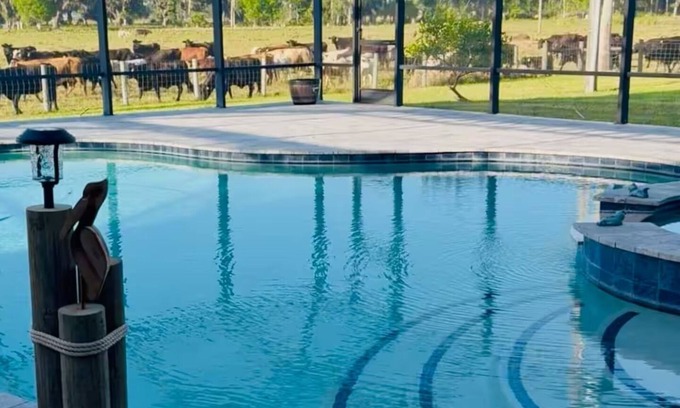 Taylor Creek House | 5.5 Acre Peaceful Ranch with heated pool