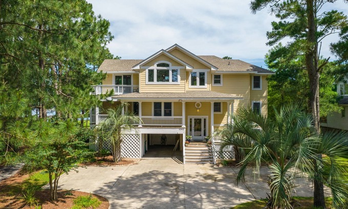 Whalehead Beach House | 5 Bedroom with views of the Currituck Sound & award winning resort amenities!