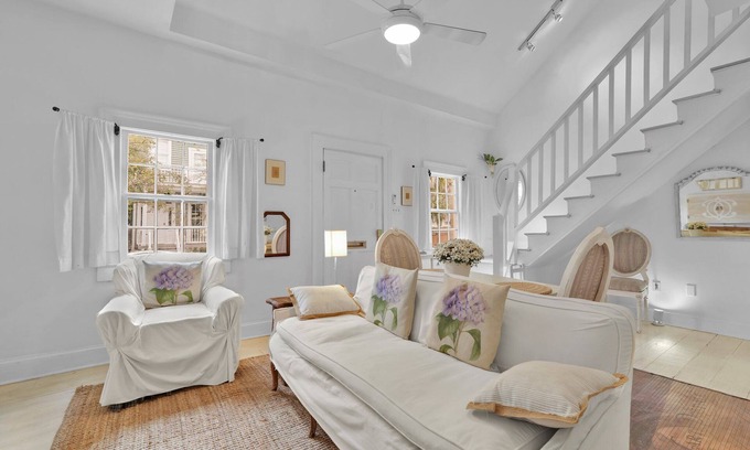 Beach Institute Cottage | 535 E. Gordon St.: 1 BR, 2 BA Cottage in Savannah, Sleeps 2
