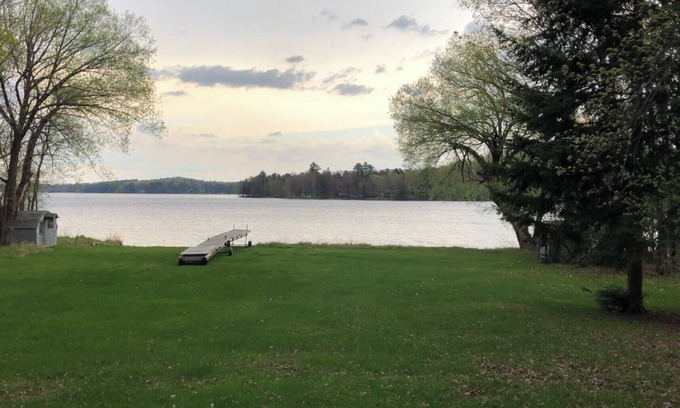 Lake Nebagamon Cabin | 6 bed lake home on 2 acres with 217 ft of lake shore. Boat rentals!
