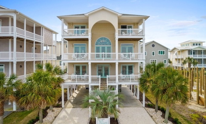 Ocean Isle Beach House | 7 Bedrooms, 6.5 Baths, Elevator, Heated Private Pool, Linens Included