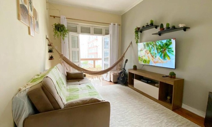 Boqueirao Apartment | #70 m da praia/garagem/wifi/melhor localização